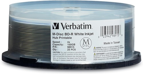 Disc verbatim dl 100 - verbatim, bd-r